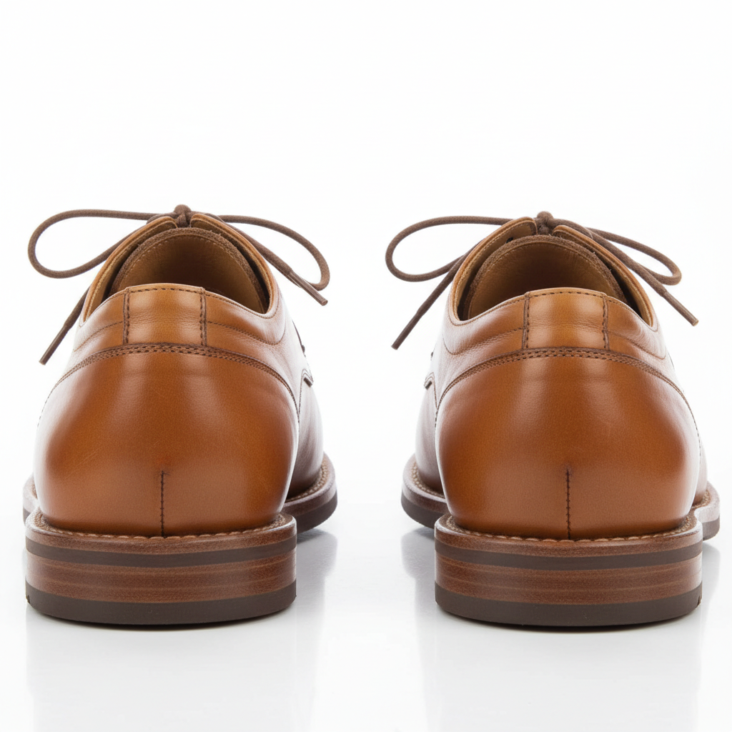 Classic Leather Casual Shoes – Back View